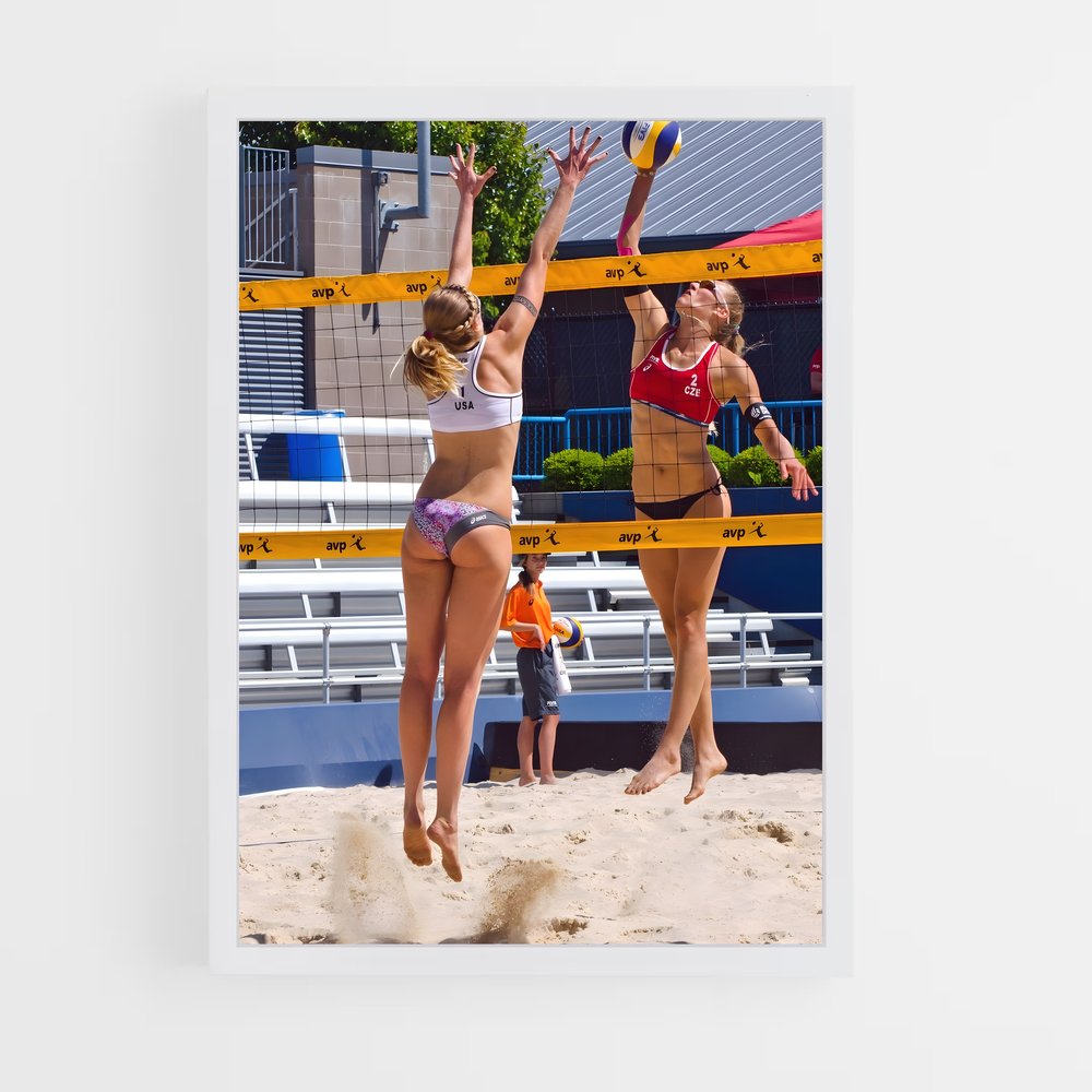 Poster Beach Volleyball Dreams – affiche Beach-volley (vue 3)